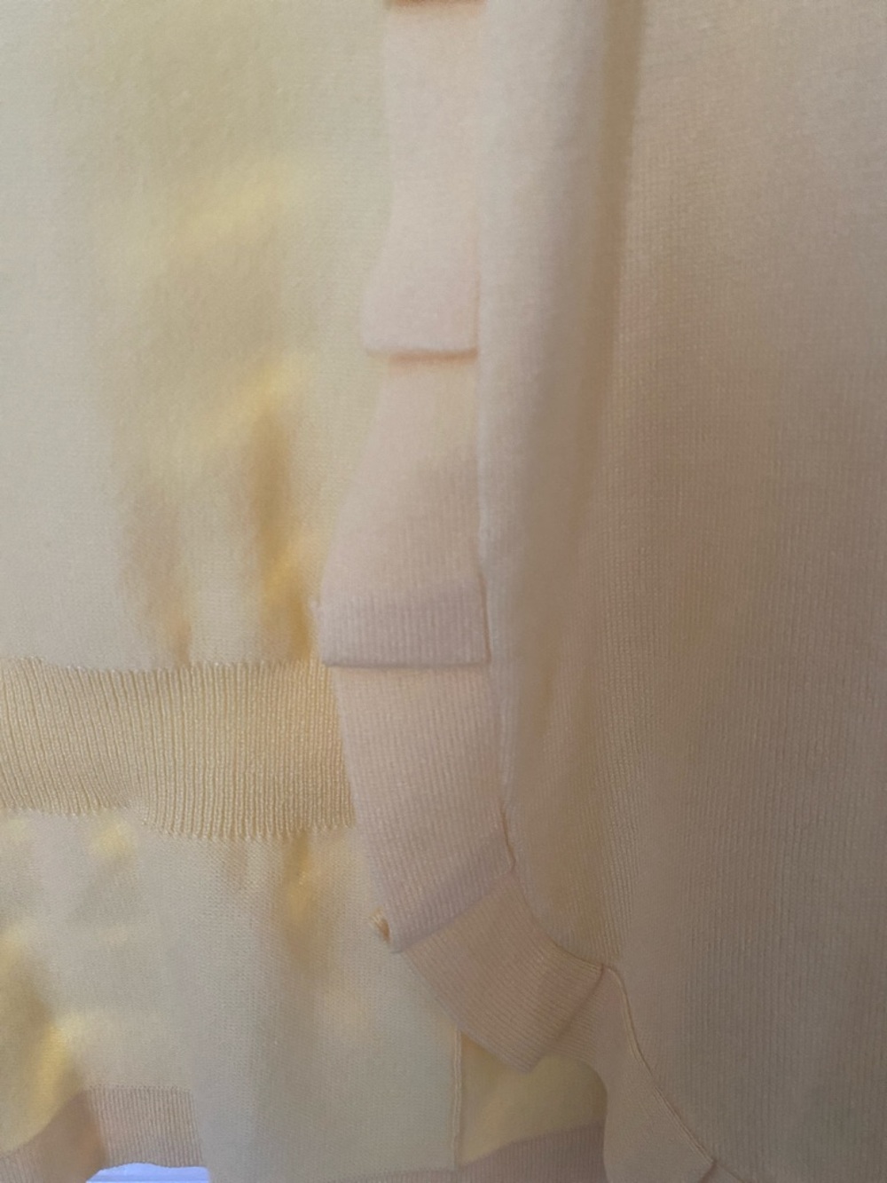 Verve Ami Yellow Ruffle-Trim Open Cardigan - Picture 3 of 6